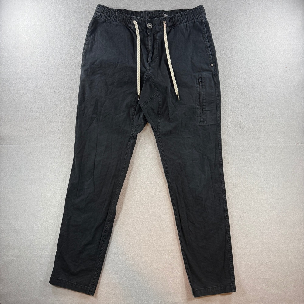 Vuori Climber Pants Men Large Black Ripstop Stretch Outdoors Hiking Trail V412